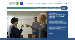 Desktop Screenshot of fondationnotredame.fr